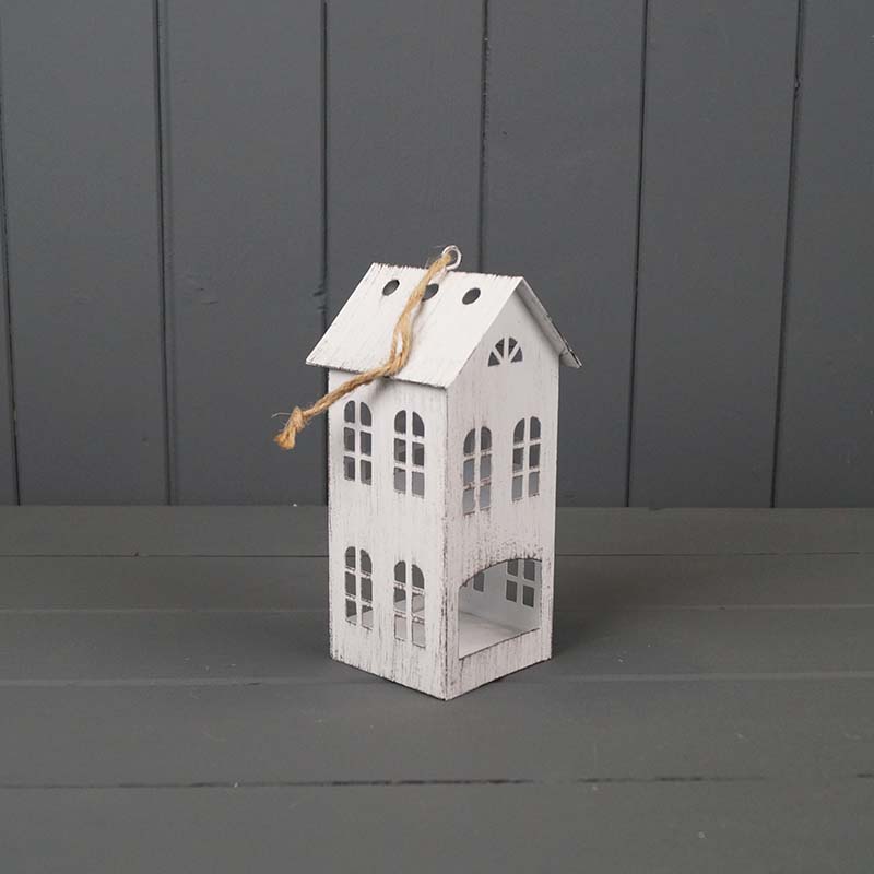 Antique white tealight house detail page